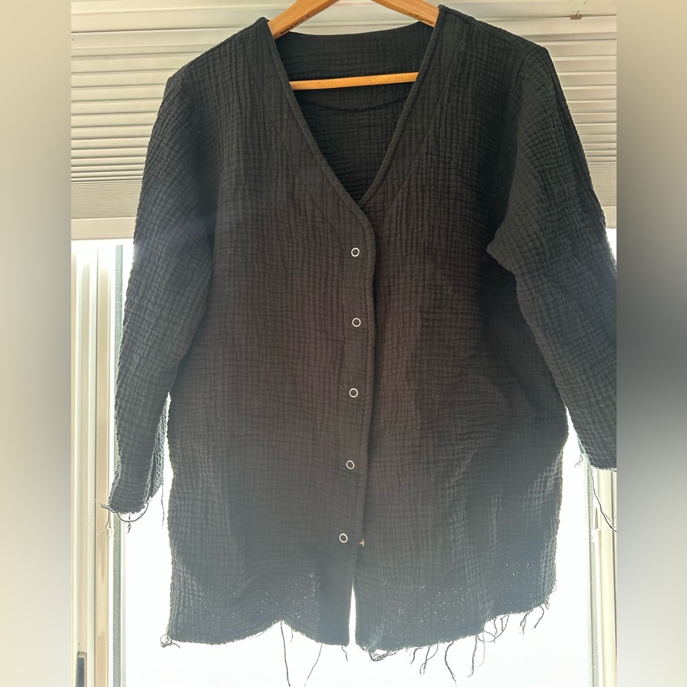 Elegant Black Button-Down Shirt